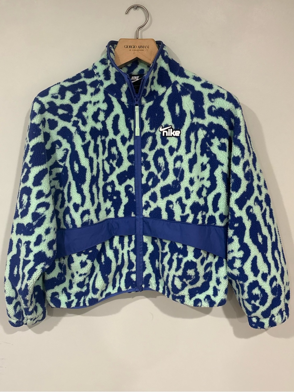 Nike Women's Sportswear Animal Print Sherpa Jacket